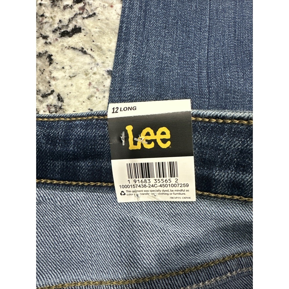 NWT New Lee Women's Legendary Regular Fit Straight Leg Jeans‎ 12 Long - Picture 11 of 13